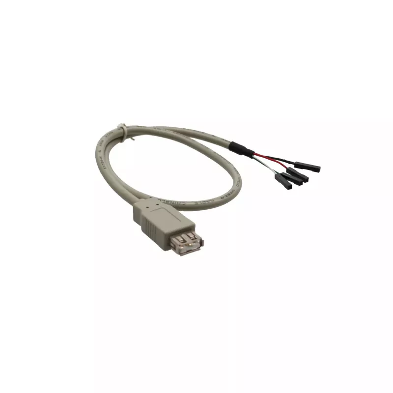 InLine USB 2.0 adapterio laidas Type A lizdas / vidinis header, 0,40 m, biri
