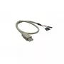 InLine USB 2.0 adapterio laidas Type A lizdas / vidinis header, 0,40 m, biri