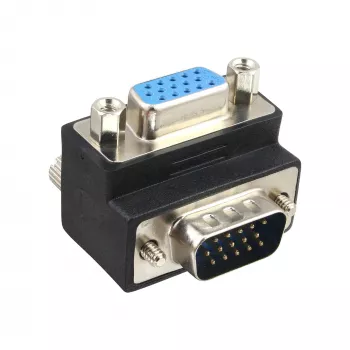 InLine VGA adapteris 90° 15 kontaktų kištukas / lizdas, InLine, 37248I