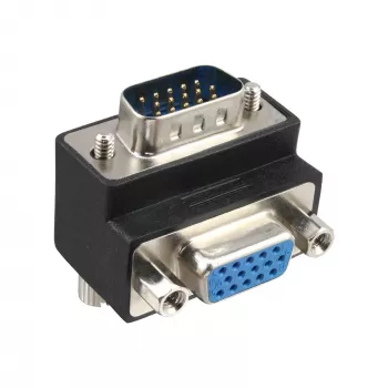 InLine VGA adapteris 90° 15 kontaktų kištukas / lizdas, InLine, 37248I
