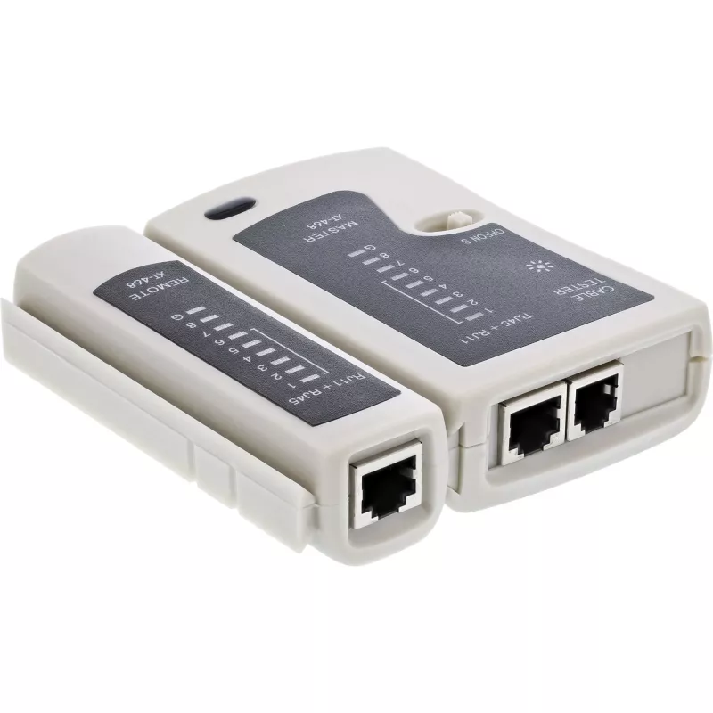 InLine 79998A – Testeris RJ45 kabeliams ir jungtims su 9 kontroliniais LED