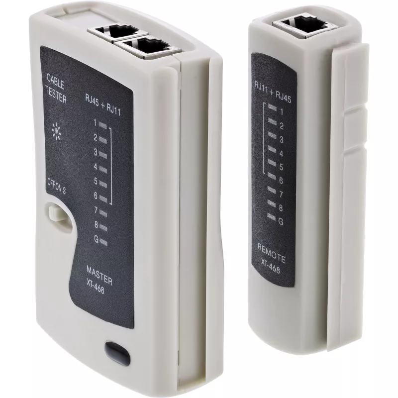InLine 79998A – Testeris RJ45 kabeliams ir jungtims su 9 kontroliniais LED