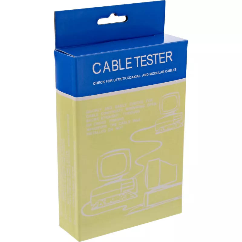 InLine 79998A – Testeris RJ45 kabeliams ir jungtims su 9 kontroliniais LED