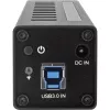 InLine USB 3.0 10 prievadų šakotuvas aliumininiame korpuse su 4A maitinimo šaltiniu, juodas
