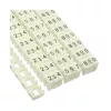 Žymėjimo žiedai kabeliams 6 mm InLine Nr.0–9, plastikiniai, balti, pakuotė po 100 vnt.