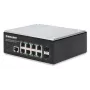 Intellinet Industrial 8-Port Gigabit Ethernet PoE+ L2+ valdomas jungiklis su 2 SFP prievadais, IP30, 240 W