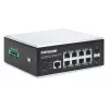 Intellinet Industrial 8-Port Gigabit Ethernet PoE+ L2+ valdomas jungiklis su 2 SFP prievadais, IP30, 240 W