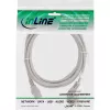 InLine maitinimo laidas, CEE 7/7 kampuotas / 3 kontaktų IEC C13 kištukas, pilkas, 5 m