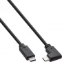 InLine USB 3.2 Gen.2 laidas, USB-C kištukas/kištukas kampuotas, juodas, 2 m