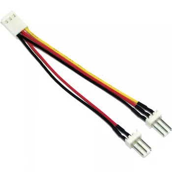 InLine ventiliatorių adapteris Y-Cable 3pin Molex moteriška / 2x 3pin Molex vyriška 100 vnt.