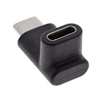 USB 3.2 Gen.2 adapteris InLine 35807 USB-C vyriškas į moterišką, lenktas aukštyn/žemyn