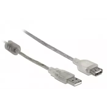 USB kabelis DeLOCK 82244 USB 2.0 0,3 m permatomas