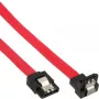 InLine SATA kabelis 150/300/600 S-ATA jungtims, 90° kampinis su fiksatoriais, 0,15 m