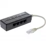 InLine 4 krypčių telefono linijos daliklis, RJ45 kištukas į 4x RJ45 lizdą, 0,15 m