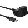 InLine HDMI Station, HS HDMI Laidas su Ethernet, M/F, juodas, auksuoti kontaktai, 5m
