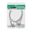 InLine maitinimo laidas, CEE 7/7 kampuotas / 3 kontaktų IEC C13 kampuotas, pilkas, 0,5 m