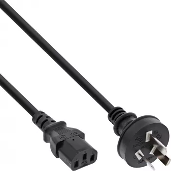 InLine maitinimo laidas, Kinijos I tipo kištukas / 3 kontaktų IEC C13, 0,5 m