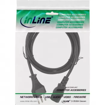 Maitinimo laidas InLine Italy (CEE 7/7) – 3 kištukinis IEC C13, 0,5 m, 250 V 10 A