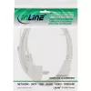 InLine maitinimo laidas, CEE 7/7 kampuotas / 3 kontaktų IEC C13 kištukas, baltas, 1m