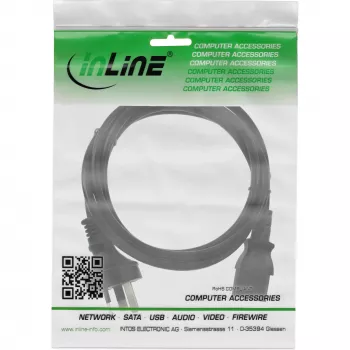 InLine maitinimo laidas, Australijos kištukas į 3 kontaktų IEC C13 lizdą, 0,5 m