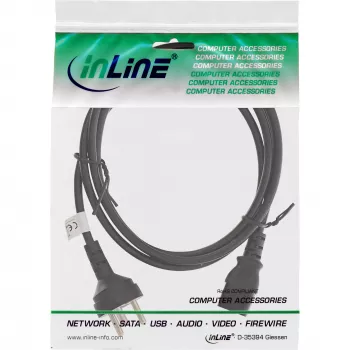 InLine maitinimo laidas Danijos Type K kištukas / 3 kontaktų IEC C13 kištukas, 3 m