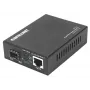 Intellinet Gigabit PoE+ medijos keitiklis, 1 x 1000Base-T RJ45 prievadas į 1 x SFP prievadą, PoE+ injektorius