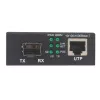 Intellinet Gigabit PoE+ medijos keitiklis, 1 x 1000Base-T RJ45 prievadas į 1 x SFP prievadą, PoE+ injektorius
