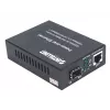 Intellinet Gigabit PoE+ medijos keitiklis, 1 x 1000Base-T RJ45 prievadas į 1 x SFP prievadą, PoE+ injektorius