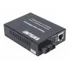 Intellinet Gigabit PoE+ medijos keitiklis, 1000Base-T RJ45 prievadas į 1000Base-LX (SC) vienmodį, 20 km, PoE+ injektorius