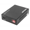 Intellinet Gigabit PoE+ medijos keitiklis, 1000Base-T RJ45 prievadas į 1000Base-LX (SC) vienmodį, 20 km, PoE+ injektorius