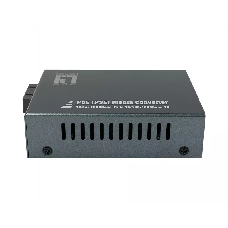 LevelOne RJ45 į SC Gigabit medijos keitiklis, PoE PSE, daugiamodis šviesolaidis, 0,5 km
