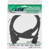InLine maitinimo Y-laidas Vokietijos F tipas 1x IEC-C14 į 2x IEC-C13 5m