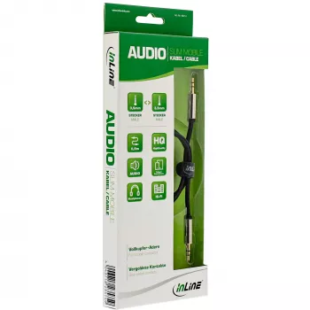 InLine Slim garso laidas 3,5 mm lizdas / lizdas stereo 0,5 m