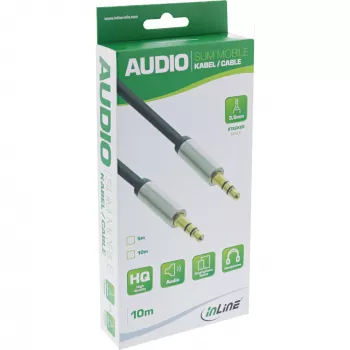 InLine plonas garso kabelis 3,5 mm kištukas / kištukas, stereo, 10 m