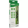 InLine Slim Audio kabelis 3,5 mm vyriškas / moteriškas Stereo 0,5 m, juodas