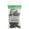 InLine RJ45 8P8C ekranuotas gofruotas lizdas su laidų kreiptuvu ir lenkimo apsauga, pilkas