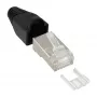 InLine Crimp Connector RJ45 8P8C ekranuotas su laidų įvedimo pagalba ir lenkimo apsauga 100 vnt.