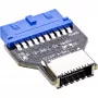 InLine USB 3.0 pagrindinės plokštės prie USB 3.2 Type-E Key-A adapteris vidinis