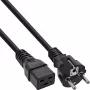 InLine maitinimo laidas 16A CEE 7/7 tiesus / IEC320/C19 3m