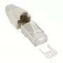 InLine RJ45 8P8C ekranuotas crimp jungtis su sriegikliu ir apsauga nuo lenkimo, smėlio spalvos