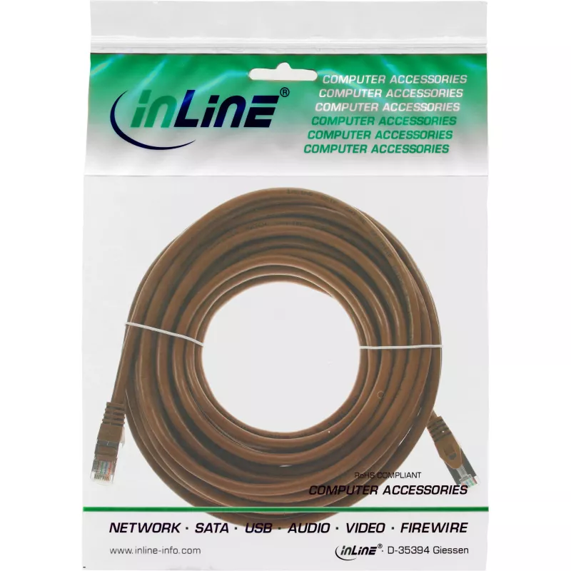 InLine Patch Laidas SF/UTP Cat.5e rudas 5m