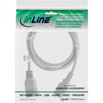 Prailginimo laidas C13/C14 InLine 16632G pilkas 1,8 m