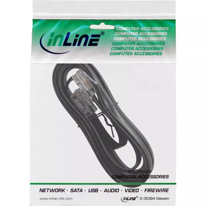 ISDN kabelis RJ45 vyras / vyras 8P8C 3 m InLine 68813A