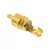 InLine RCA kištukas litavimui, juodas metalinis su baltu žiedu, 6 mm kabeliui