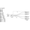 InLine SAS kabelis Mini SAS SFF8087 į 4x SATA tiesioginis OCR 0,75 m