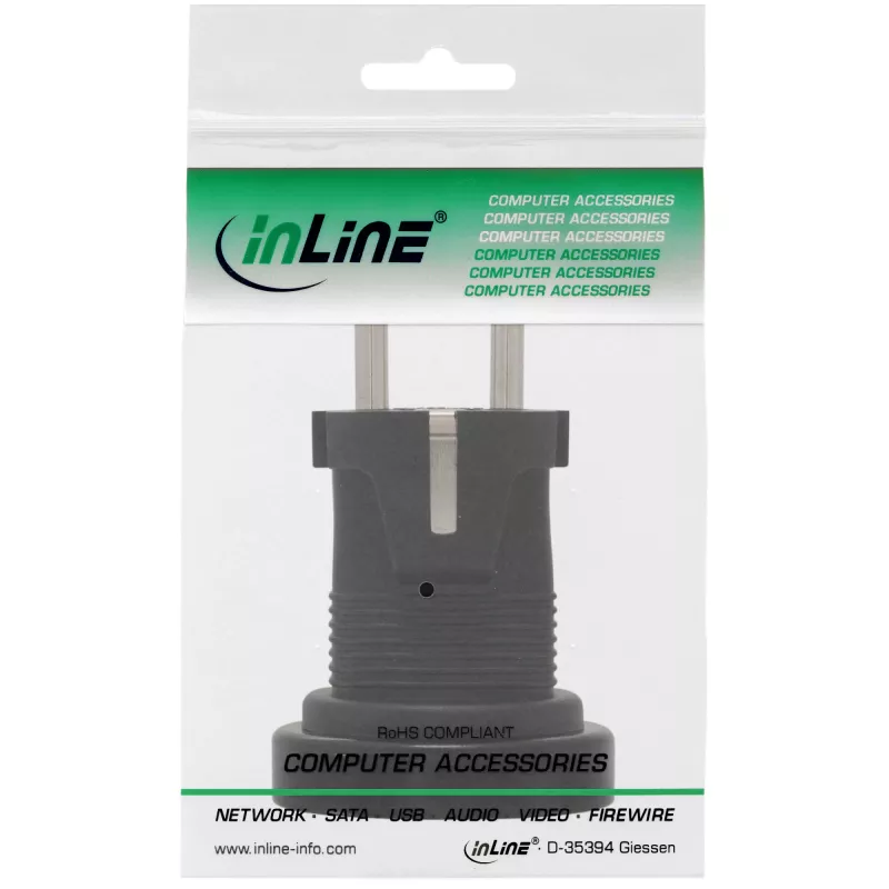 InLine kelioninis adapteris Type F į I Vokietija į Australiją + Naująją Zelandiją