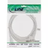 InLine maitinimo laidas, CEE 7/7 kampuotas / 3 kontaktų IEC C13 kištukas, baltas, 5 m