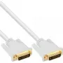 InLine DVI-D kabelis 24+1 kištukas / kištukas DVI Dual Link baltas/auksuotas 3 m