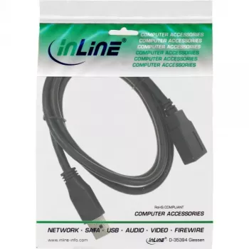 InLine USB 3.2 Gen.1 laidas Type A kištukas / Type B lizdas, juodas, 1,5 m