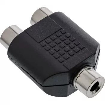 Garso adapteris 3,5 mm lizdas mono / 2x RCA lizdas InLine 99338